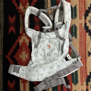 ERGO baby Original Collection Baby Carrier Green Gray Anchors Good For Daddy Too - Picture 1 of 10