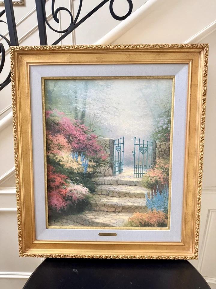 Thomas Kinkade Garden of Promise Rare Limited Edition Artist Proof On Canvas COA - Image 1 of 4