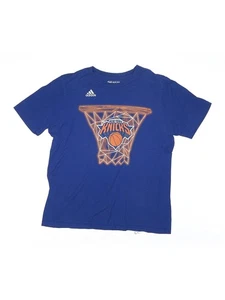 Adidas Boys Blue Short Sleeve T-Shirt 14 - Picture 1 of 2
