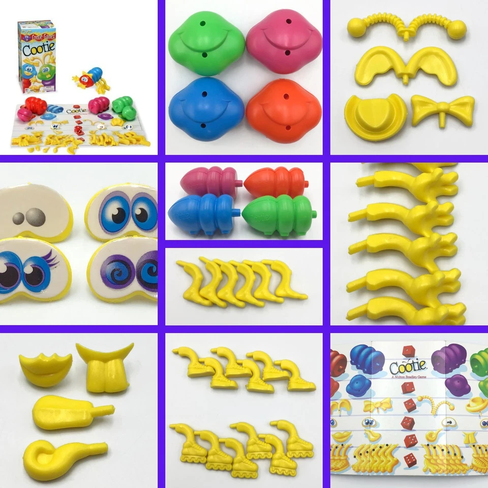 U PICK: Cootie Game Replacement Pieces Bug Bodies Head Arm Leg Parts 1997 1999 - Image 1 of 1