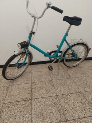 Schönes Klapprad "Condor 2000", blau, 20 Zoll, fahrbereit - Bild 1 von 4