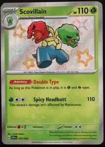 2024 Scarlet & Violet Series - Paldean Fates Scovillain Illustration Rare #107 - Picture 1 of 2