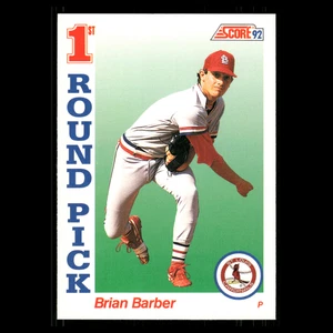 Brian Barber Novato #803 1992 Puntuación Primera Ronda Selección del Draft Cardenales de San Luis MLB - Imagen 1 de 3