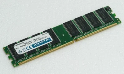 Hypertec HYMIN3201G HYMIN3401G 184-pin 266MHz 400MHz 1GB DIMM PC2100 PC3200 RAM - Image 1 of 2