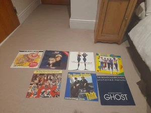 Collection 7 1980s Pop 12" vinyl Records Ghost The Blues Brothers Top Gun OST - Picture 1 of 1