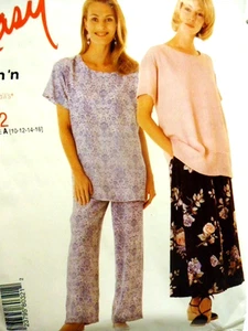 De colección Años 70 PATRÓN SIN CORTES FÁCIL McCalls 8032 Talla 18 Informal Ropa Túnica Top Vestido Pantalón - Imagen 1 de 3