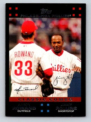 2007 Topps #658 Classic Combo  (Rowand / Rollins) Philadelphia Phillies - Image 1 of 2
