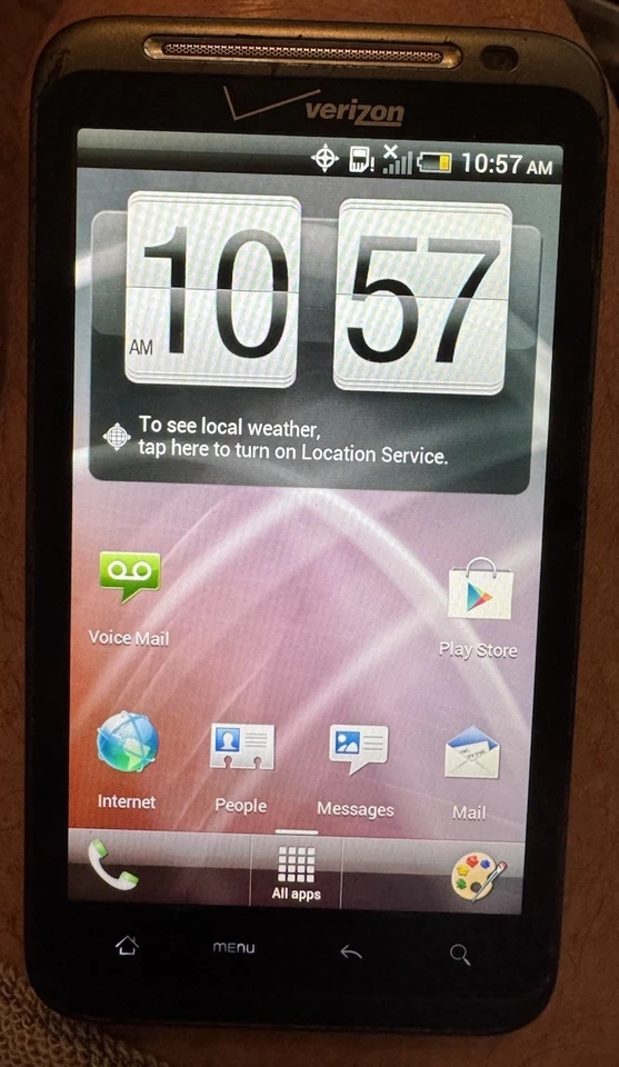 HTC Thunderbolt ADR6400L 4GB Gray (Verizon) Fast Ship Very Good Used 4g - Image 1 of 3