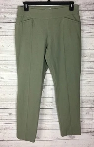 Chico's So Slimming Women’s Green Pull On Stretch Pants Size 2 (L/12) - Picture 1 of 9