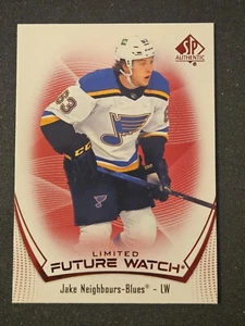 21-22 SP Authentic Jake Neighbours Future Watch Red Limited 🚨🚨🚨 St. Louis - Picture 1 of 2