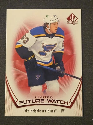 21-22 SP Authentic Jake Neighbours Future Watch Red Limited 🚨🚨🚨 St. Louis - Image 1 of 2