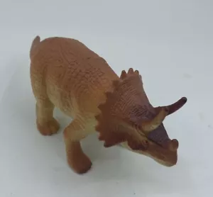 Imperial 1985 Triceratops Dinosaurierfigur - gelb/rot - Bild 1 von 4