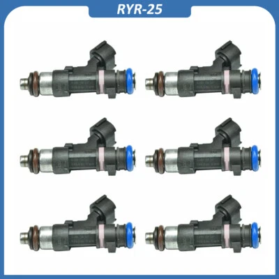 6x NEW Fuel Injectors For 2005-2010 Nissan Pathfinder Xterra 4.0L V6 0280158007 - Image 1 of 4