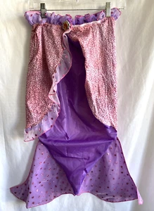 Disney Cruise Line Ariel Little Mermaid Skirt Tail Costume Glitter Size 10-12 - Picture 1 of 3