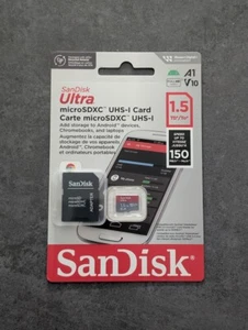 Carte mémoire SanDisk Ultra Android microSDXC UHS-I 1.5 To Tb - Neuf - Bild 1 von 2