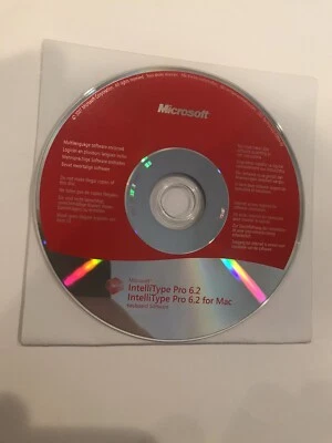 MicroSoft IntelliType Pro 6.2 Keyboard Software Disc PC & Mac CD-Rom 2007 - Image 1 of 2