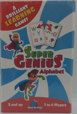 SUPER GENIUS Alphabet Matching Card Game ~ Blue Orange Games, 2016 ~ 3yrs+ ~ NEW - Image 1 of 4