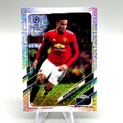 2021 Topps Chrome Mason Greenwood Card #17 Manchester United EPL - Image 1 of 2