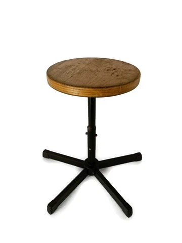 fifties Swivel Plywood Industrial Adjustable Stool Chair Loft Modernist Cover