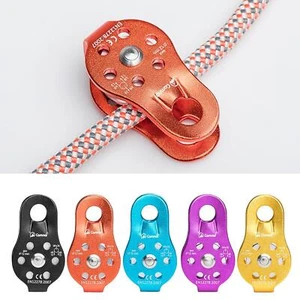 26KN Fixed Single Pulley Swing Side Climbing Arborist Rigging Rescuing Equipment - Picture 1 of 19