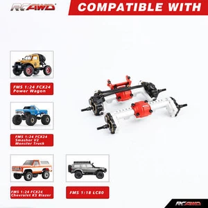 RCAWD Front Rear FCX24 Portal Axle Diff Locker for 1/24 FMS FCX24 FMS LC80 K5 - Picture 1 of 10