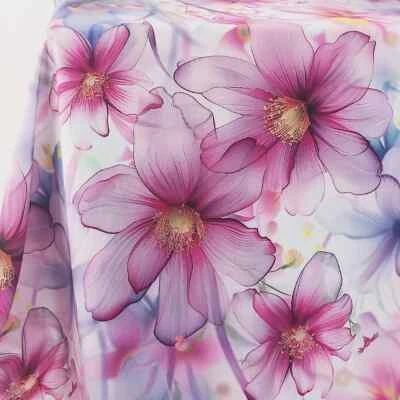 57'' Wide By Yards 3D Digital Print Viscose Fabric Rayon Material For Dress Robe - Image 1 of 4