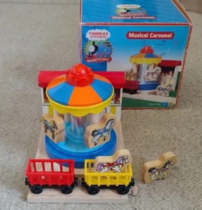 Thomas & Friends - Musical Carousel Wooden Railway - NEW w/ Damaged Box RARE! - Picture 1 of 7