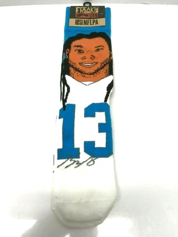 KELVIN BENJAMIN 13 Carolina Panthers NFL Player Men Crew Socks Freaker USA NEW Cover