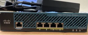 Cisco 2504 AIR-CT2504-5-K9 Cisco Wireless Controller w/ A/C Adapter 5 AP license - Picture 1 of 2