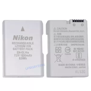NUEVA Batería Original Nikon EN-EL14a Para P7800 P7700 D5100 D5300 D5500 D3300 MH24 - Imagen 1 de 5