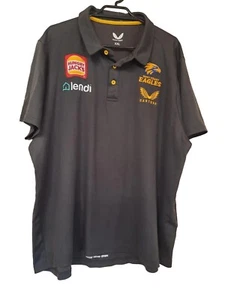 West Coast Eagles AFL 2022 Castore Media Polo Charcoal Size XXL - Picture 1 of 5