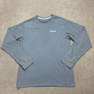 Patagonia Shirt Adult Small Blue Cool Hiking Trail Outdoors Responsibili-Tee Men - Picture 1 of 9