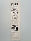1964 F.C. Taylor Fur Trapper Supply Ginseng Root Handbook Vtg Magazine Print Ad