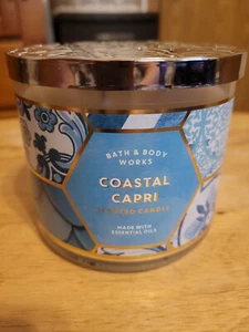RARE Bath & Body Works COASTAL CAPRI 14.5 oz. FRAGRANCED CANDLE  - Picture 1 of 7