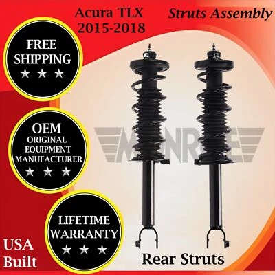 Puntales traseros originales Monroe OEM para Acura TLX 2015-2018 garantía de por vida Foto 1 de 4