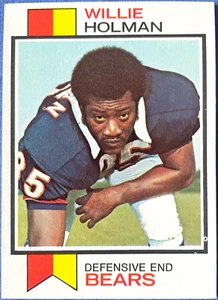 1973 Topps WILLIE HOLMAN #427, Chicago Bears, NM-MT, Centered - Picture 1 of 4