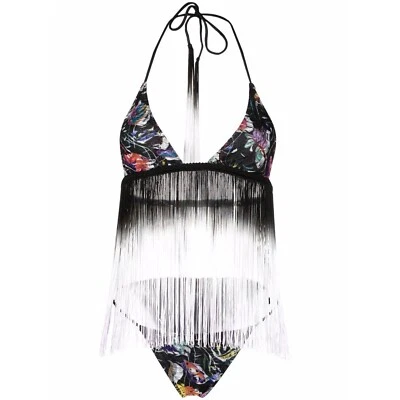 Missoni Women’s Dégradé Fringed Halter Neck Triangle Bikini Multicolor Size US 2 - Image 1 of 4