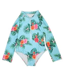Uideazone 6-7 Years Old One Piece Long Sleeve Swimsuit Bathing Suit Zipper... - Picture 1 of 4