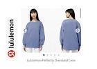 Lululemon Perfectly Oversized Crew Pullover. Slate Blue/lake Blue. Size 12