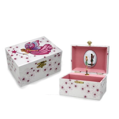 Schmuckkästchen Fee mit Spieluhr Mädchen Schmuckdose Schmuckschatulle Kinder - Bild 1 von 4