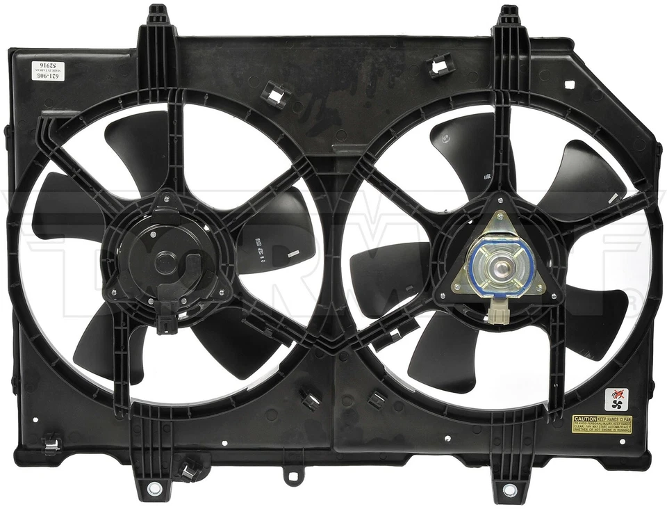 Engine Cooling Fan Assembly Dorman 621-908 Fits 2004-2013 Nissan X-Trail 2.5L - Image 1 of 2