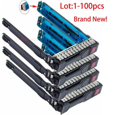 Lot HP 651687-001 2.5" SAS SATA HDD Tray Caddy G8 Gen8 Gen9 DL380p DL360p ML350 - Image 1 of 4