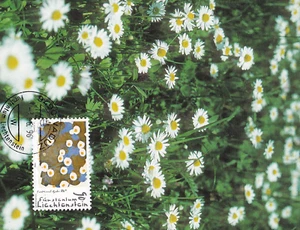 LIECHENTSTEIN 1996 FOUR FIRST DAY COVERS, VARIOUS PAINTINGS FLOWER ON MAXI CARDS - Picture 1 of 4