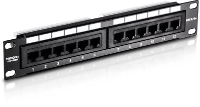 Trendnet TC-P12C5E 12-Port Cat %e Patch Panel - Image 1 of 4