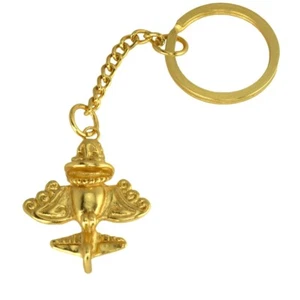 24k GP Quimbaya Ancient Flyer | Llavero Golden Jet-7 | Al otro lado del charco - Imagen 1 de 1