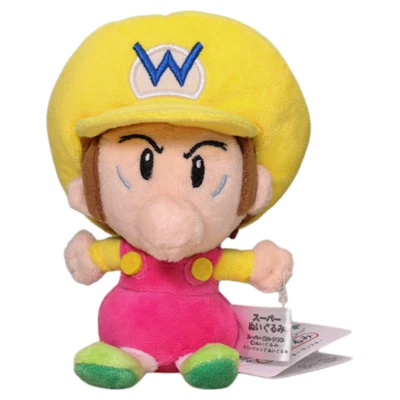 6" Super Mario Bros Plush Wario Childhood Baby Stuffed Toy Soft Doll Child - Image 1 of 4