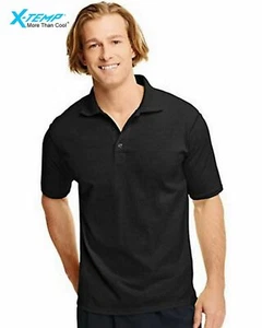 Hanes X-Temp Men's Polo-42X0 - Picture 1 of 4