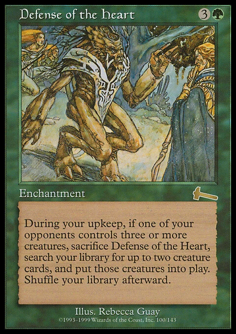 Defense of the Heart X (1) Urza's Legacy Excellent up to Near Mint _ MTG 4RCards - Image 1 of 1