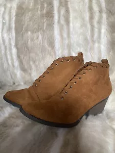 Coconuts by Matisse Alicia Sattel gewebte hellbraune Stiefeletten mit Absatz Größe 6 - Bild 1 von 9