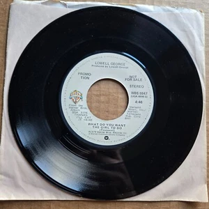 LOWELL GEORGE What Do You Want The Girl To Do PROMO 45 7" Record Vinyl Records - Picture 1 of 2